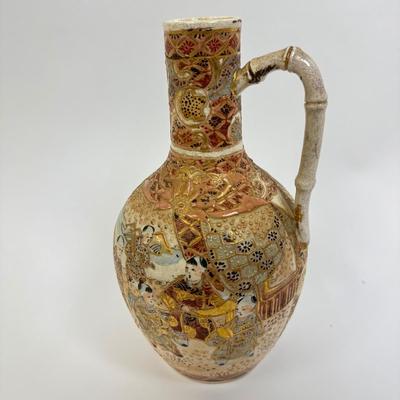 1418 Antique Japanese Satsuma Jug