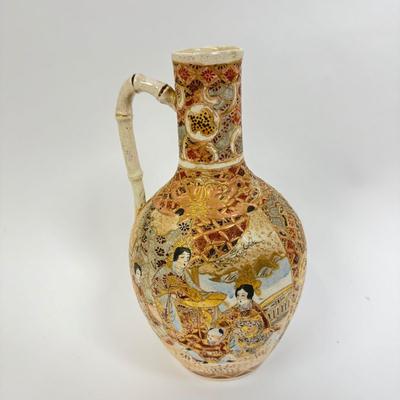 1418 Antique Japanese Satsuma Jug