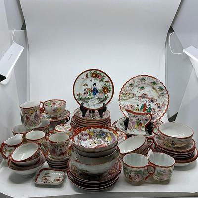1304 Large Lot of Geisha Girl Japanese Porcelain China