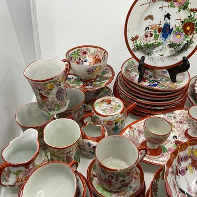 1304 Large Lot of Geisha Girl Japanese Porcelain China