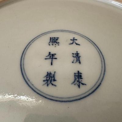 Very large Chinese Vintage Porcelain Blue and White Phonex Vase with six characters mark