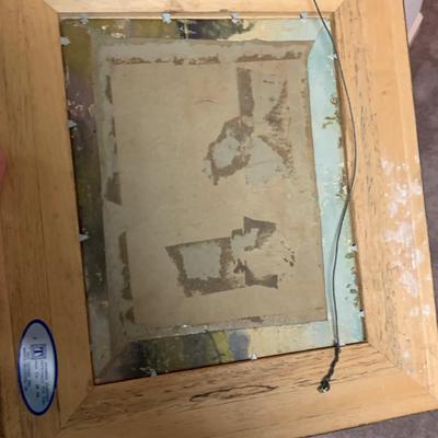 Antique Oil On Board Landscape