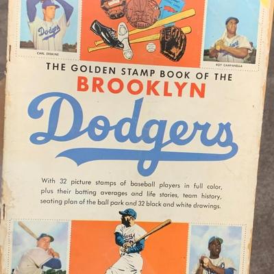 Framed Vintage Brooklyn Dodgers / Mets Programs