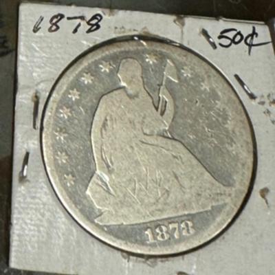 1878 P SEATED LIBERTY DOLLAR SCARCE XVF
