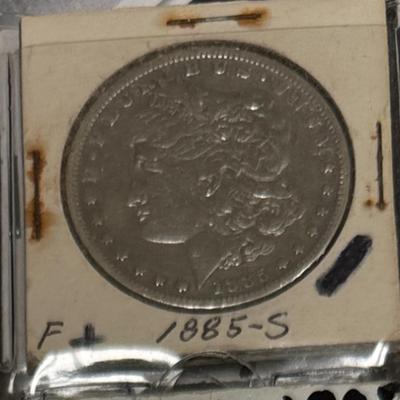 1885 S MORGAN F+ U S COIN 1$