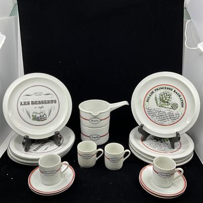 1312 Lot of Toscany Bon Appétit Porcelain French China