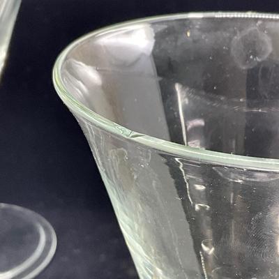 1317 Set of 6 Air-twist Glass Goblets with Terracotta Wine Cooler