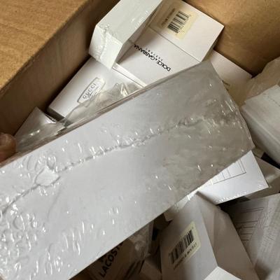 Box Full New Sealed Designer Blotter Cards - Gucci, Dolce Gabbana, Lacoste