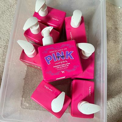 8 Bottles Victoria Secret "Drenched in Pink" Body Lotion