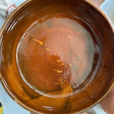 1320 Large Bizarre Francois Vallauris Terra Cotta Cookware with Wine Cooler and Fish