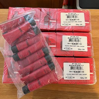 Big Lot Hugo Boss "Red" Cologne Samples Shower Gels