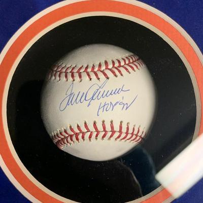 Shea Stadium Shadow Box W/ Signed Tom Seaver Baseball