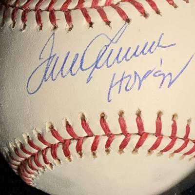 Shea Stadium Shadow Box W/ Signed Tom Seaver Baseball