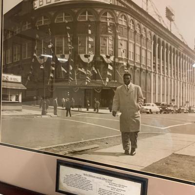 Large Framed Print Jackie Robinson At Ebbets Field