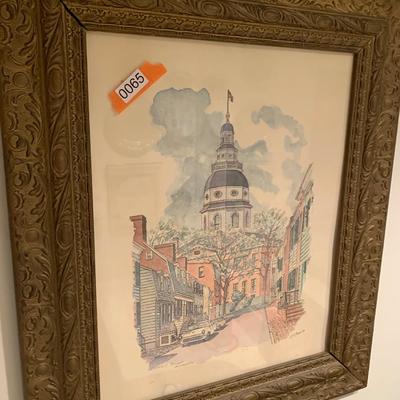 State Capitol Annapolis Maryland Framed Print