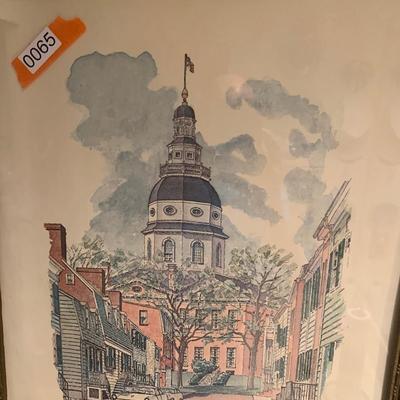State Capitol Annapolis Maryland Framed Print