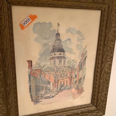 State Capitol Annapolis Maryland Framed Print