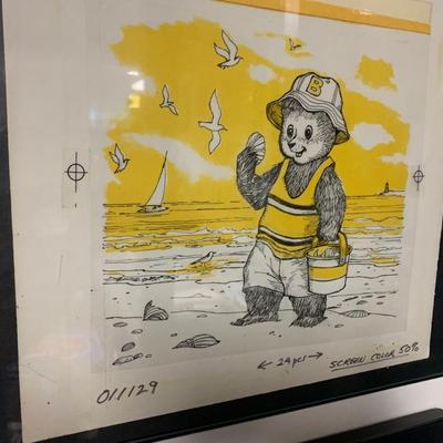 Huge Lot Weekly Reader Artist Proof Cartoon Illustrations Numbered Framed