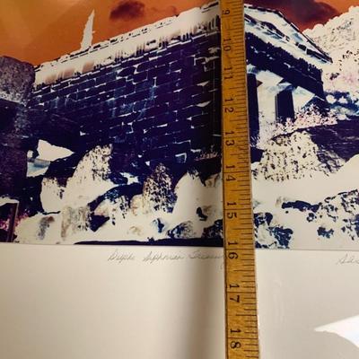 Athenian Treasury of Delphi Print Signed