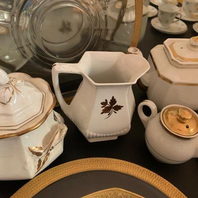 Gold Rim Tea and Sandwich set I