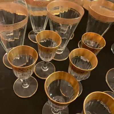 Gold Rim Tea and Sandwich set I
