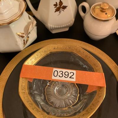Gold Rim Tea and Sandwich set I