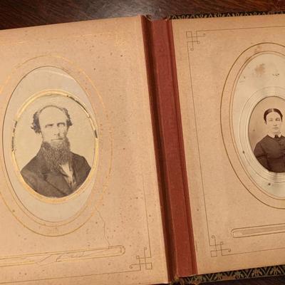 Antique Cabinet Photo Album