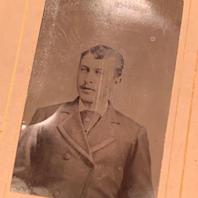 Antique Cabinet Photo Album