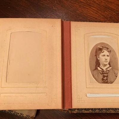 Antique Cabinet Photo Album