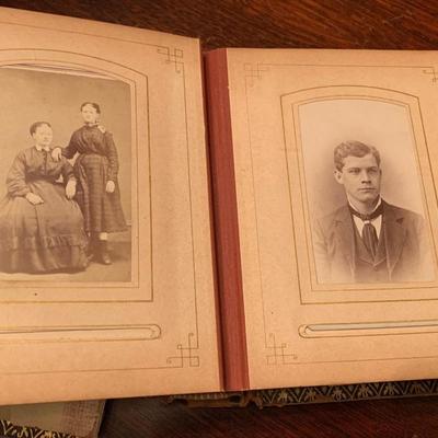 Antique Cabinet Photo Album
