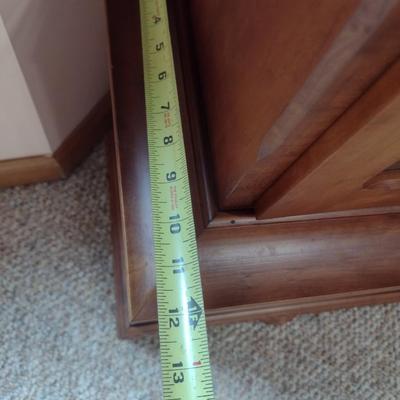 Custom Crafted Cherry Wood Cabinet Grandfather Clock by Edward Cooper