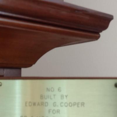 Custom Crafted Cherry Wood Cabinet Grandfather Clock by Edward Cooper