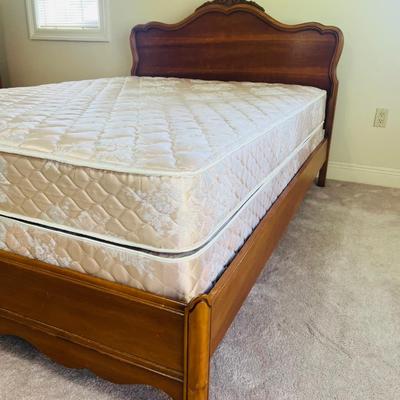 Antique French Provincial Full size Bed & Nightstand