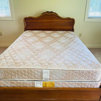 Antique French Provincial Full size Bed & Nightstand