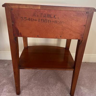 Antique French Provincial Full size Bed & Nightstand