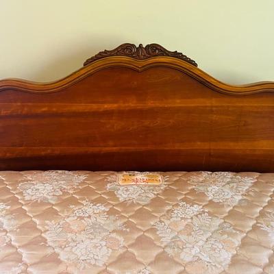 Antique French Provincial Full size Bed & Nightstand