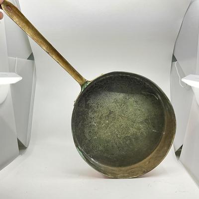1333 Large 13" Copper Made In Italy Copper Skillet
