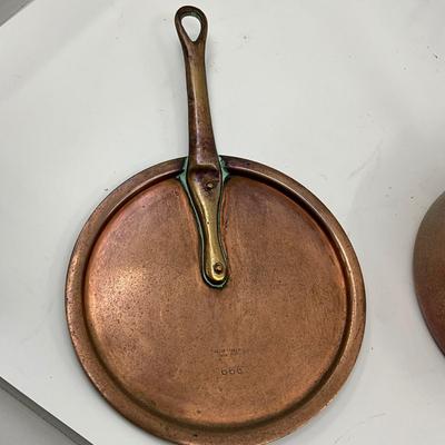 1334 Vintage Bazar Francais 666 NY Covered Handle Lid 7" Sauce Pan