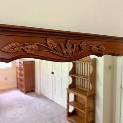 Antique French Provincial Curved Front Dresser & mirror