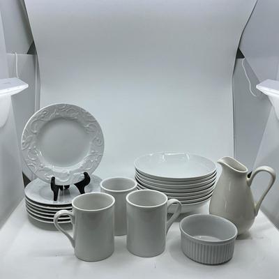 1340 Lot of White and Blue DANSK China