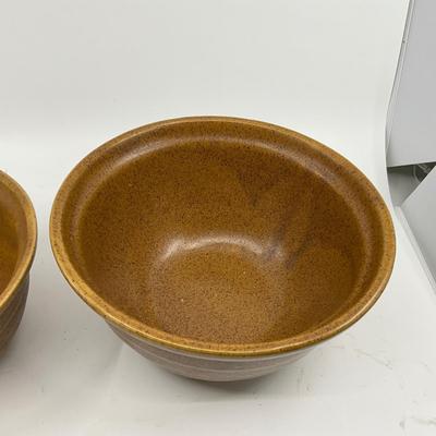 1341 Pair of Mommouth Mojave Pottery Bowls