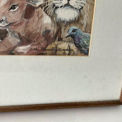 1342 Original Artwork "The Peaceable Kingdom" by Nan Lee