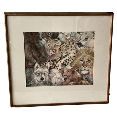 1342 Original Artwork "The Peaceable Kingdom" by Nan Lee