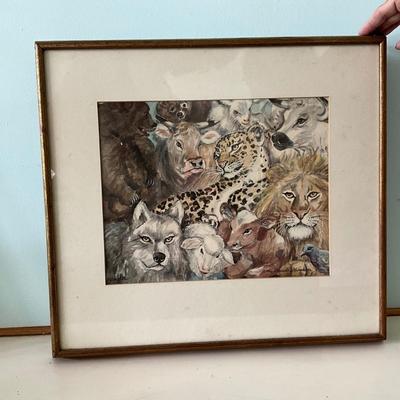 1342 Original Artwork "The Peaceable Kingdom" by Nan Lee