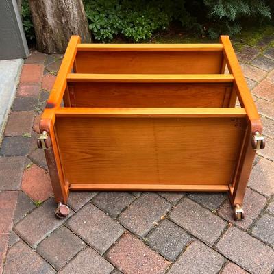 Rolling Wooden Bar Cart (G-DZ)
