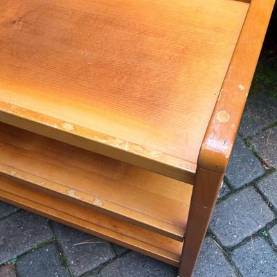 Rolling Wooden Bar Cart (G-DZ)
