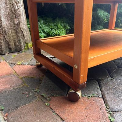 Rolling Wooden Bar Cart (G-DZ)