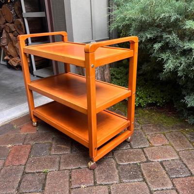 Rolling Wooden Bar Cart (G-DZ)