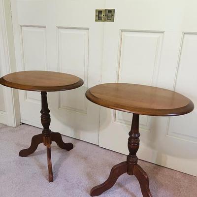 Pair of Oval Side Tables