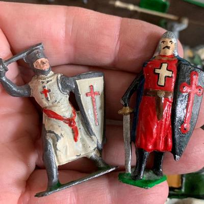 Vintage Medieval Cast Metal Miniatures